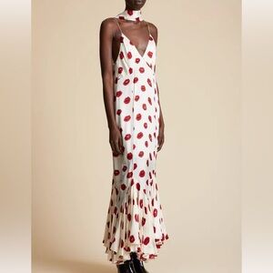 Sold out Khaite Candita dress in lip print
